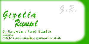 gizella rumpl business card
